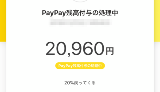 PayPay 100億円キャンペーンンのPayPayボーナス付与が入りました！お得な使い方を検討します。